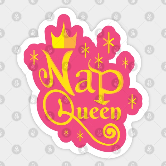 Nap queen Sticker by AnnSaltyPaw